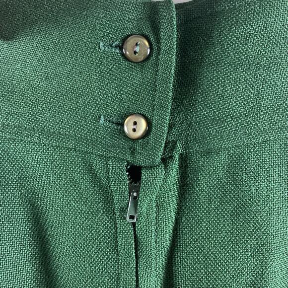 Vintage Womens Heavyweight Maxi Skirt Sz 26 Green Academia Countryside Preppy - Picture 5 of 11